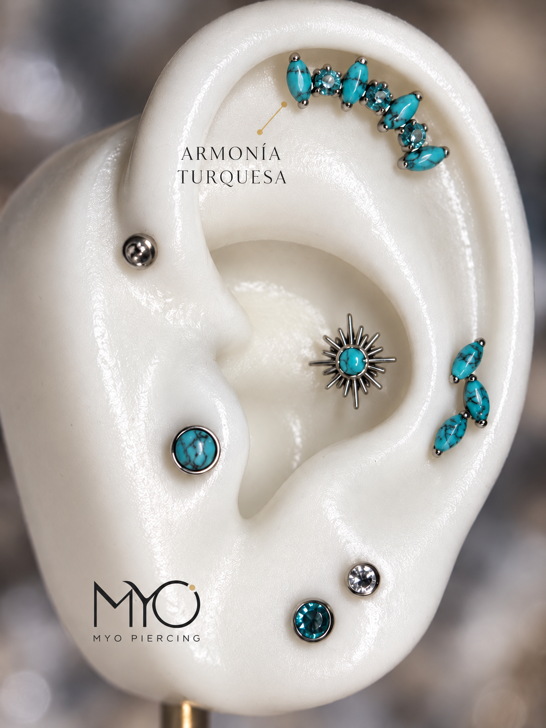 Armonía turquesa · MYO Piercing, Torrevieja